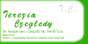 terezia czegledy business card